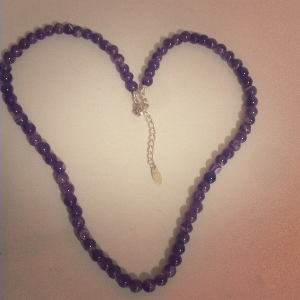 Purple pearl necklace/bracelet